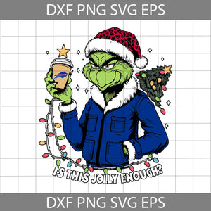 Is This jolly Enough Svg, Football Svg, Christmas Svg, Cartoon Svg, Cricut File, Clipart, Svg, Png, Eps, Dxf