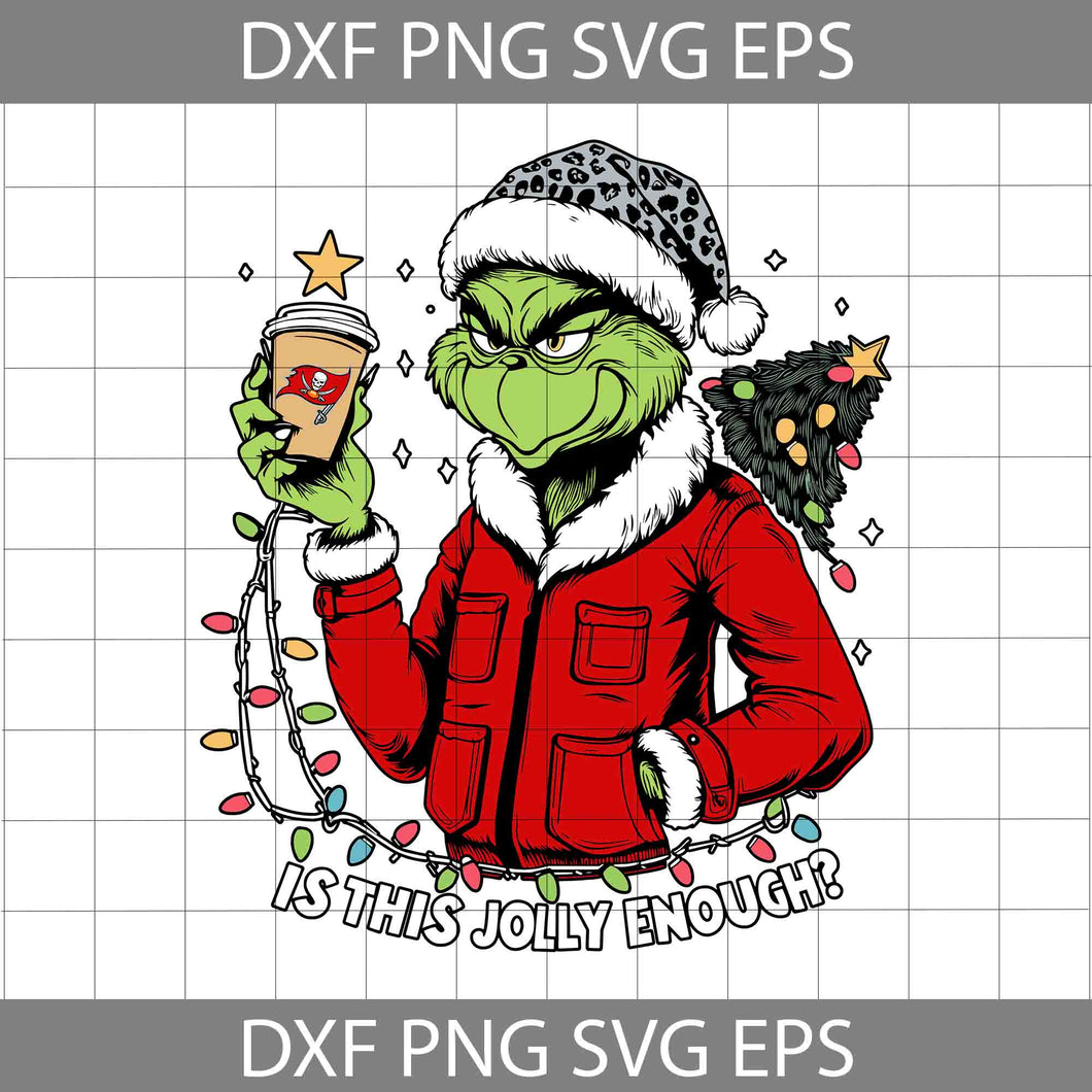 Is This jolly Enough Svg, Football Svg, Christmas Svg, Cartoon Svg, Cricut File, Clipart, Svg, Png, Eps, Dxf