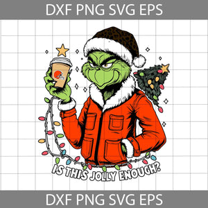 Is This jolly Enough Svg, Football Svg, Christmas Svg, Cartoon Svg, Cricut File, Clipart, Svg, Png, Eps, Dxf