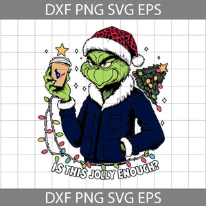 Is This jolly Enough Svg, Football Svg, Christmas Svg, Cartoon Svg, Cricut File, Clipart, Svg, Png, Eps, Dxf