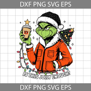 Is This jolly Enough Svg, Football Svg, Christmas Svg, Cartoon Svg, Cricut File, Clipart, Svg, Png, Eps, Dxf