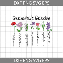 Load image into Gallery viewer, Personalized Grandma&#39;s Garden Svg, Birth Month Flowers Clipart, Mother&#39;s Day Svg, Cricut File, Clipart, Svg, Png, Eps, Dxf
