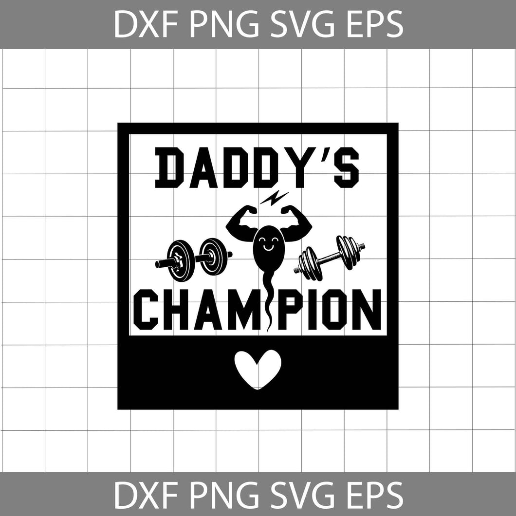 Daddy’s champion svg, Fastest Swimmer Sperm Svg, Sperm Dad Svg, Father's Day Svg, Cricut File, Clipart, Svg, Png, Eps, Dxf