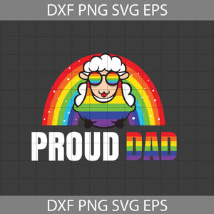 Proud Dad Svg, LGBT Dad Svg, Father's Day Svg, Cricut File, Clipart, Svg, Png, Eps, Dxf