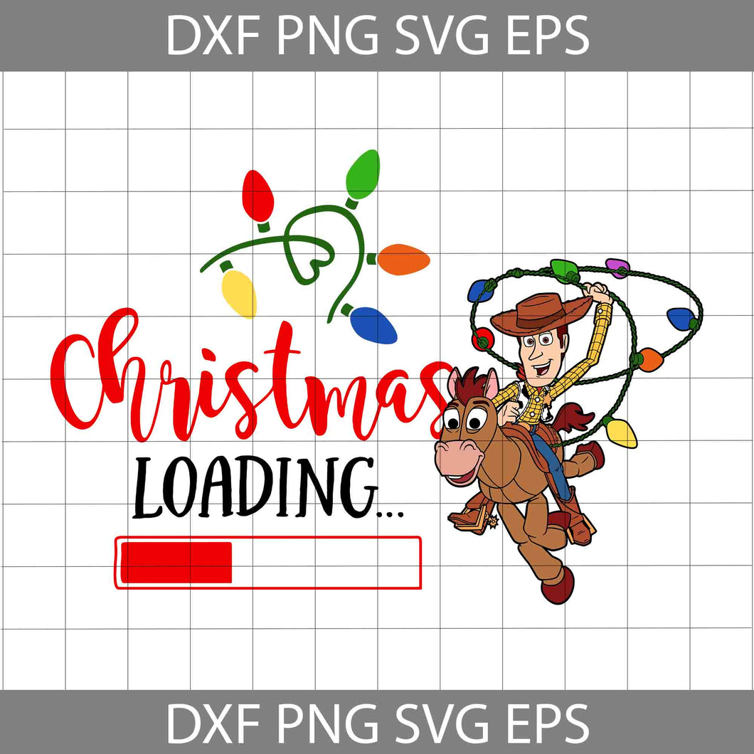 Christmas Loading Svg,  Christmas Light Svg, Cartoon Svg, Christmas Svg, Cricut File, Clipart, Svg, Png, Eps, Dxf