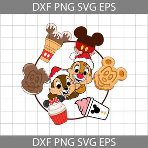 Tis The Season Svg, Mouse Snacks Svg, Cartoon Svg, Christmas Svg, Cricut File, Clipart, Svg, Png, Eps, Dxf