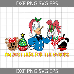 The Snack Svg, Santa Duck Svg, Christmas Latte Drink Svg, Cartoon Svg, Christmas Svg, Cricut File, Clipart, Svg, Png, Eps, Dxf