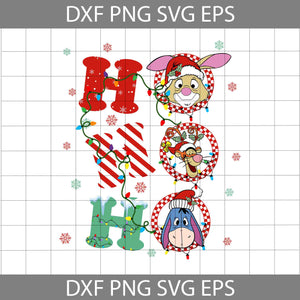 Ho Ho Ho Christmas Svg, Cartoon Svg, Christmas Svg, Cricut File, Clipart, Svg, Png, Eps, Dxf