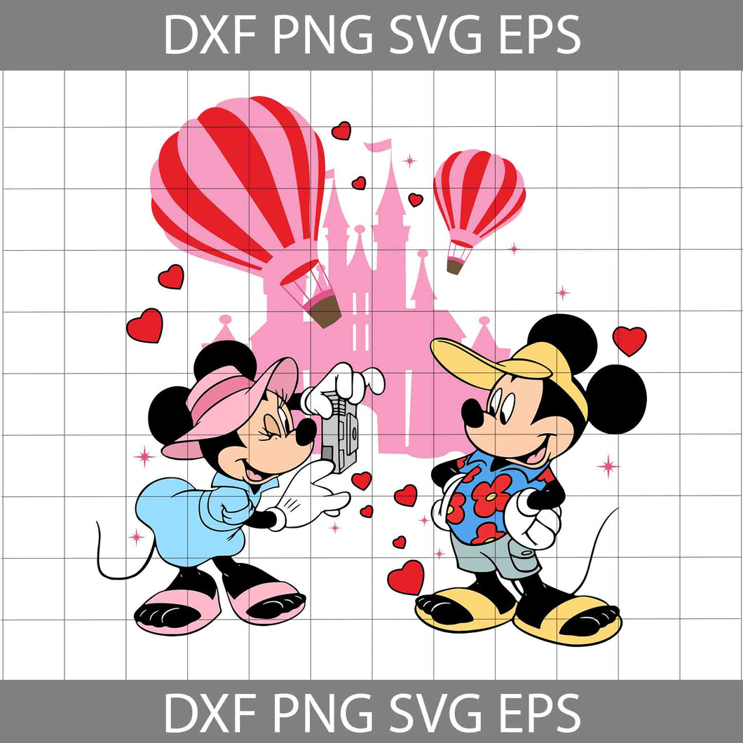 Mouse Couple Svg, Cartoon Svg, Valentine's Day Svg, Cricut File, Clipart, Svg, Png, Eps, Dxf