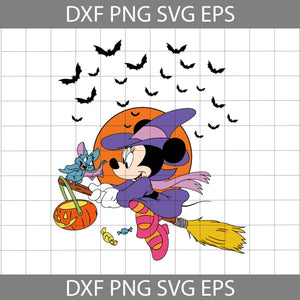 Cute witch is Flying Svg, Riding a Broom Svg, Happy Halloween Svg, Cartoon Svg, Halloween Svg, Cricut File, Clipart, Svg, Png, Eps, Dxf