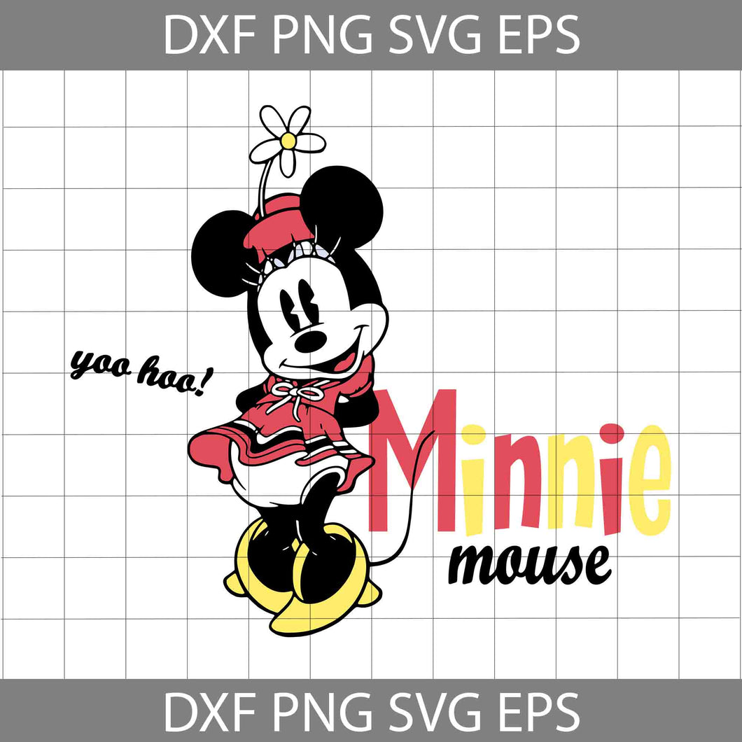 Yoo Hoo Minnie Mouse Svg, Whoooa Svg, Cute Mouse Svg, Cartoon Svg ...