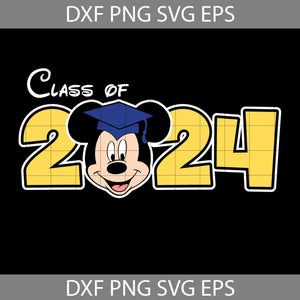 Class Of 2024 Svg, Mouse Class Of 2024 Svg, Mouse Back To School Svg, Cartoon Svg, Back To School Svg, Cricut File, Clipart, Svg, Png, Eps, Dxf