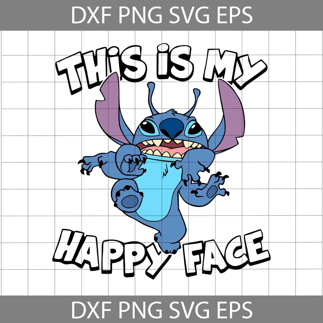 This Is My Happy Face Svg, Cartoon Svg, Cricut File, Clipart, Svg, Png, Eps, Dxf