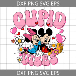 Mouse Couple Svg, Cartoon Svg, Valentine's Day Svg, Cricut File, Clipart, Svg, Png, Eps, Dxf
