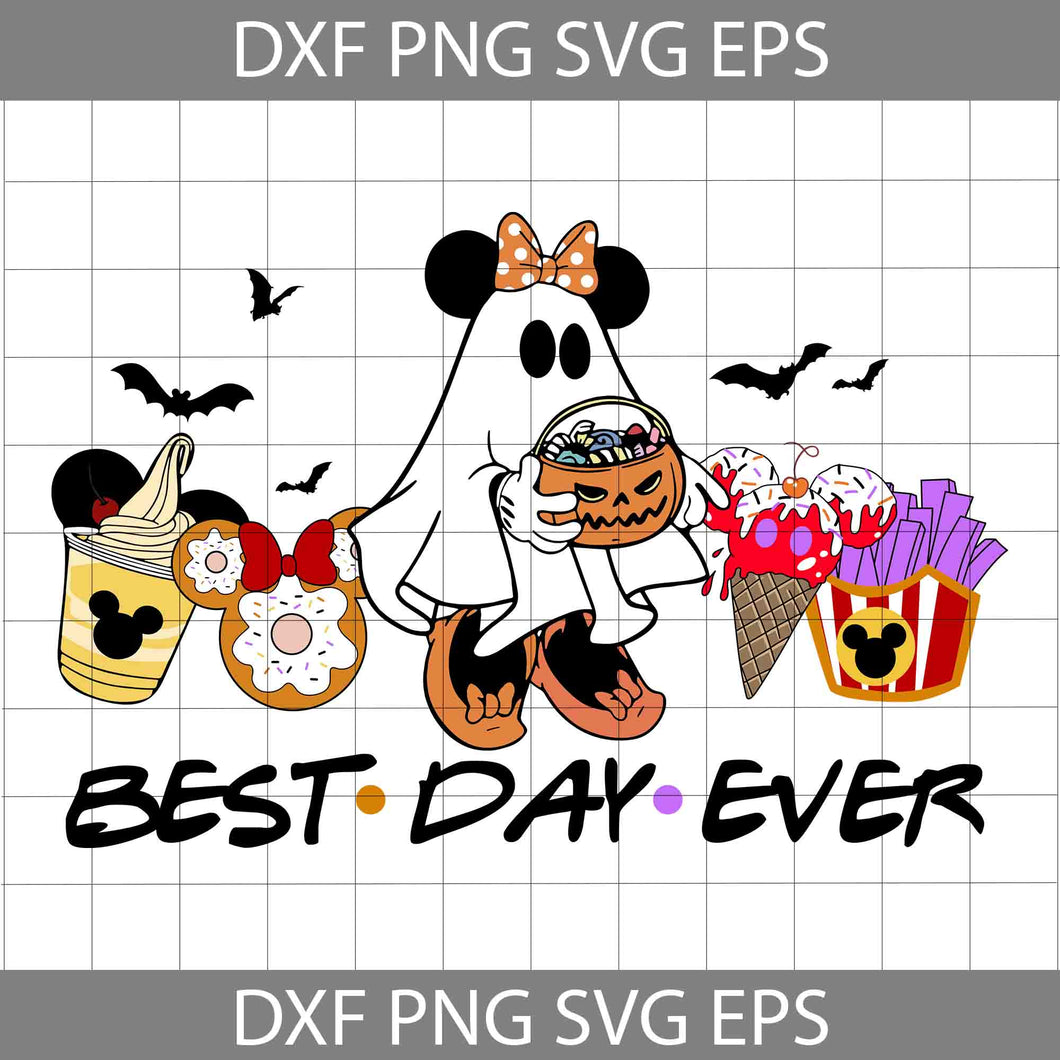 Best Day Ever Svg, Mouse Svg, Drink And Food Svg, Pumpkin Svg, Cartoon Svg, Halloween Svg, Cricut File, Clipart, Svg, Png, Eps, Dxf