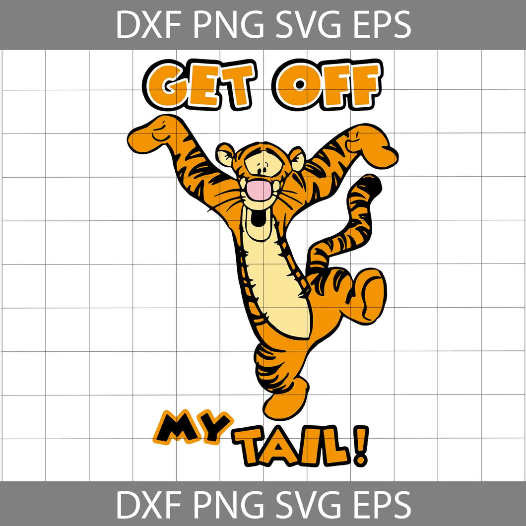 Get Off My Tail Bear Svg, Get Off My Tail Svg, Cartoon Svg, Cricut File, Clipart, Svg, Png, Eps, Dxf
