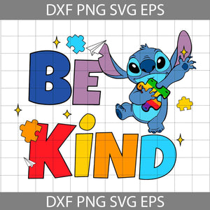 Be Kind Autism Cartoon Svg, Autism Svg, Cartoon Svg, Autism Svg, Cricut File, Clipart, Svg, Png, Eps, Dxf