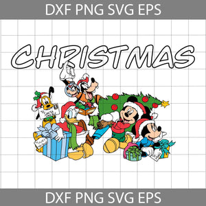 Mouse Svg, Merry Christmas Svg, Cartoon Svg, Christmas Svg, Cricut File, Clipart, Svg, Png, Eps, Dxf