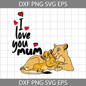 I Love You Mum Svg, Best Mom Svg, Mom Svg, Mother Svg, Happy Mother’s Day Svg, Cartoon Svg, Mother’s Day Svg, Cricut File, Clipart, Svg, Png, Eps, Dxf