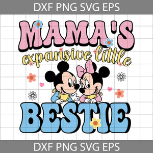 Mamas Expensive Little Bestie Svg, Mouse Babies Svg, Cartoon Svg, Mother's Day Svg, Cricut File, Clipart, Svg, Png, Eps, Dxf
