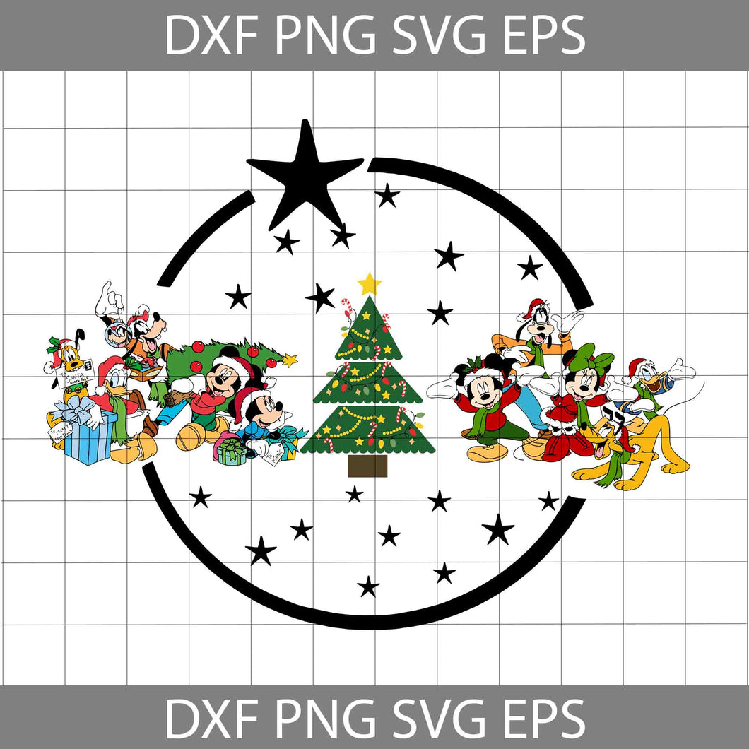 Mouse And Friends Svg, Mouse Christmas Svg, Minnie Christmas Svg, Merry Christmas Svg, Cartoon Svg, Christmas Svg, Cricut File, Clipart, Svg, Png, Eps, Dxf