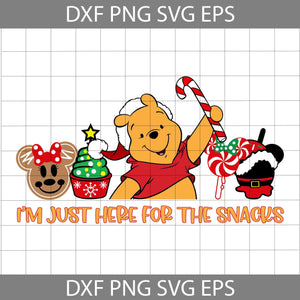 The Snack Svg, Santa Bear Svg, Christmas Latte Drink Svg, Bear Svg, Cartoon Svg, Christmas Svg, Cricut File, Clipart, Svg, Png, Eps, Dxf