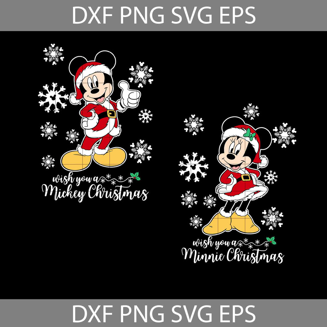 Mouse Christmas Svg, Merry Christmas Svg, Cartoon Svg, Christmas Svg, Cricut File, Clipart, Svg, Png, Eps, Dxf