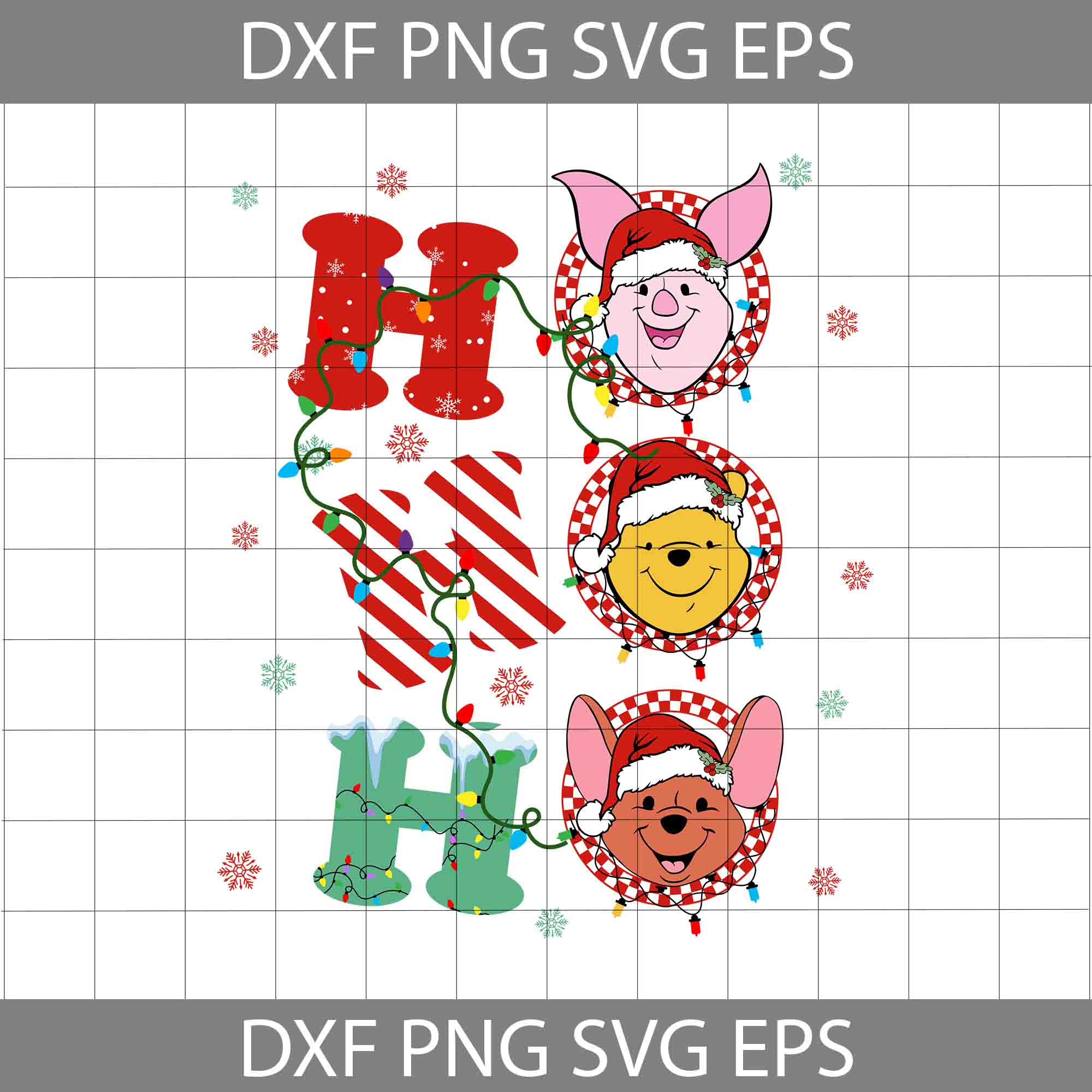 Ho Ho Ho Christmas Svg,Cartoon Svg, Christmas Svg, Gift SVg