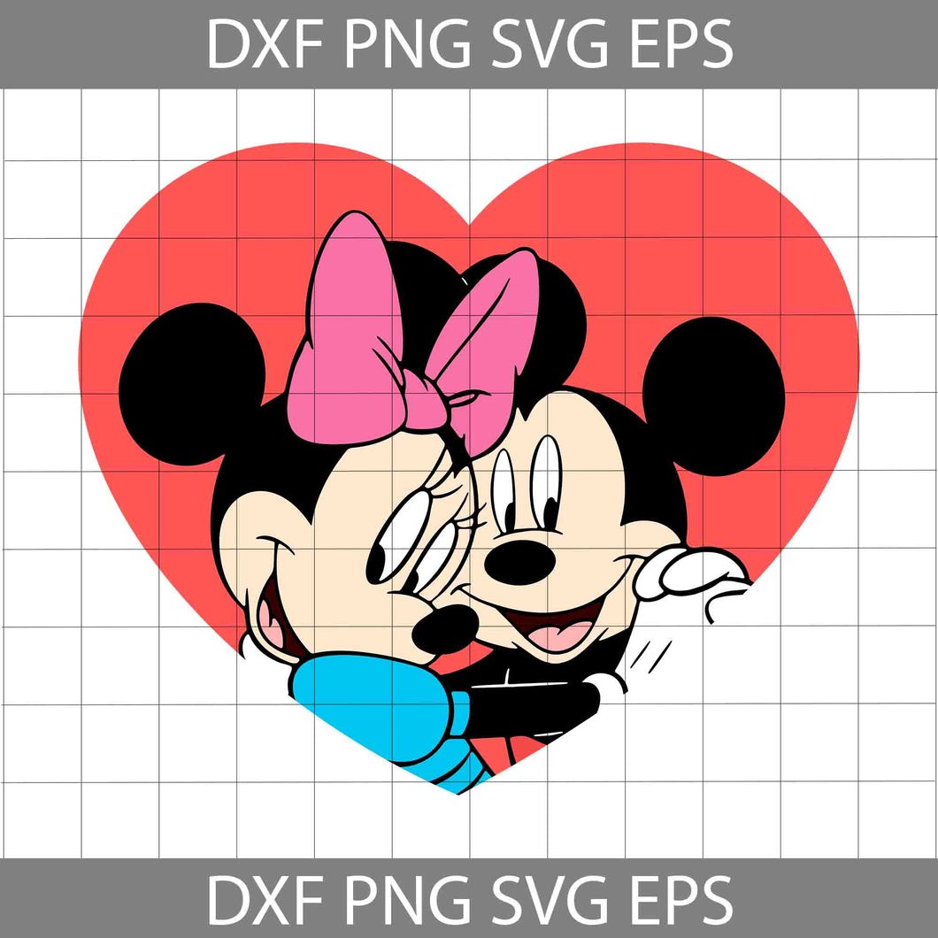 Mouse Valentines Svg, Mouse Valentines Day Svg, Mouse Valentine Svg, Cartoon Svg, Valentine's Day Svg, Cricut File, Clipart, Svg, Png, Eps, Dxf