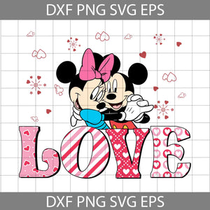 Mouse Svg, Cartoon Svg, Valentine's Day Svg, Cricut File, Clipart, Svg, Png, Eps, Dxf