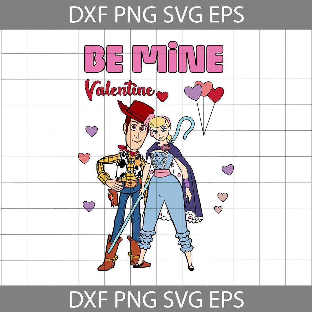 Be Mine Valentine Svg, Cartoon Svg, Valentine's Day Svg, Cricut File, Clipart, Svg, Png, Eps, Dxf