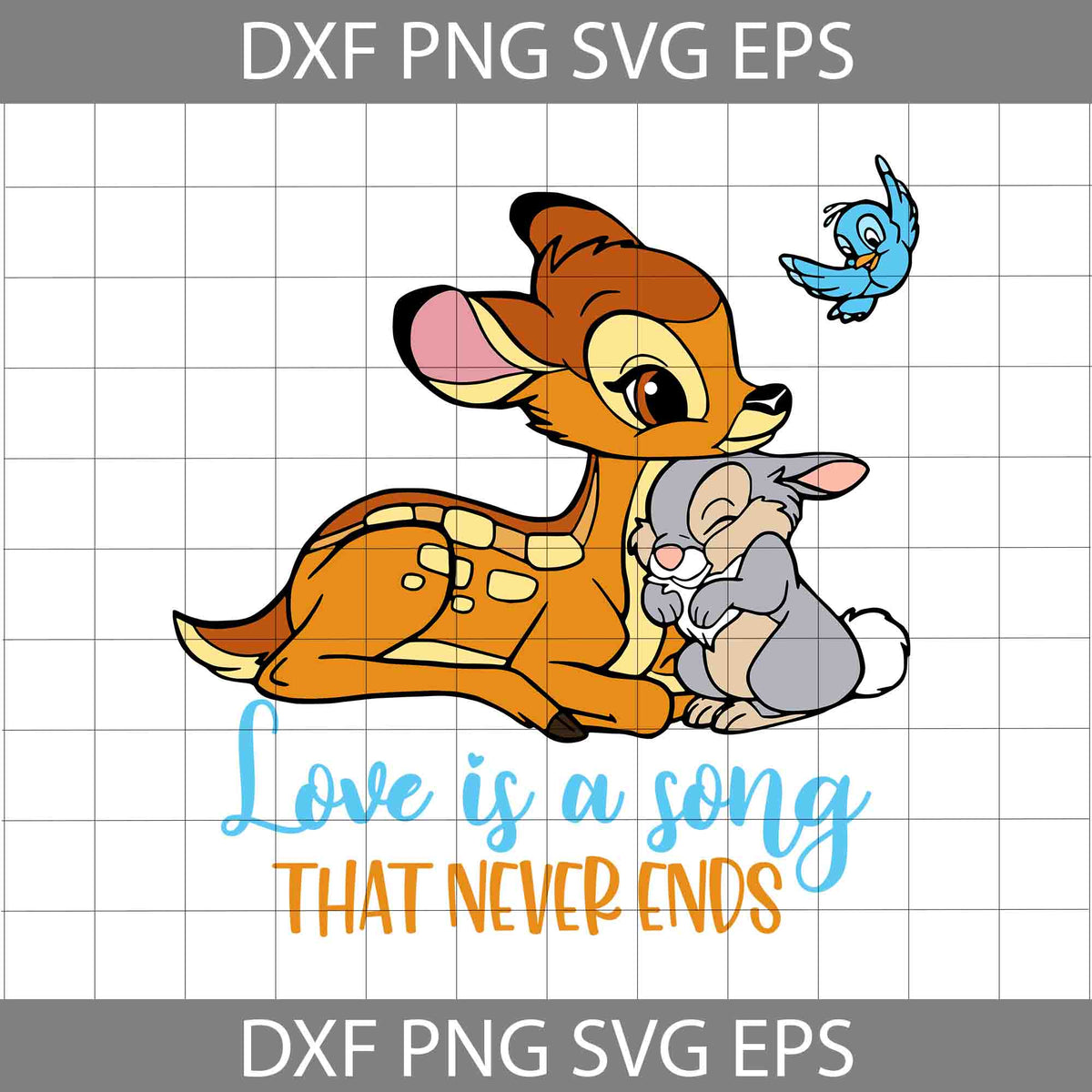 Love Is a Song That Never Ends Svg, Cartoon Svg, Cricut File, Clipart ...