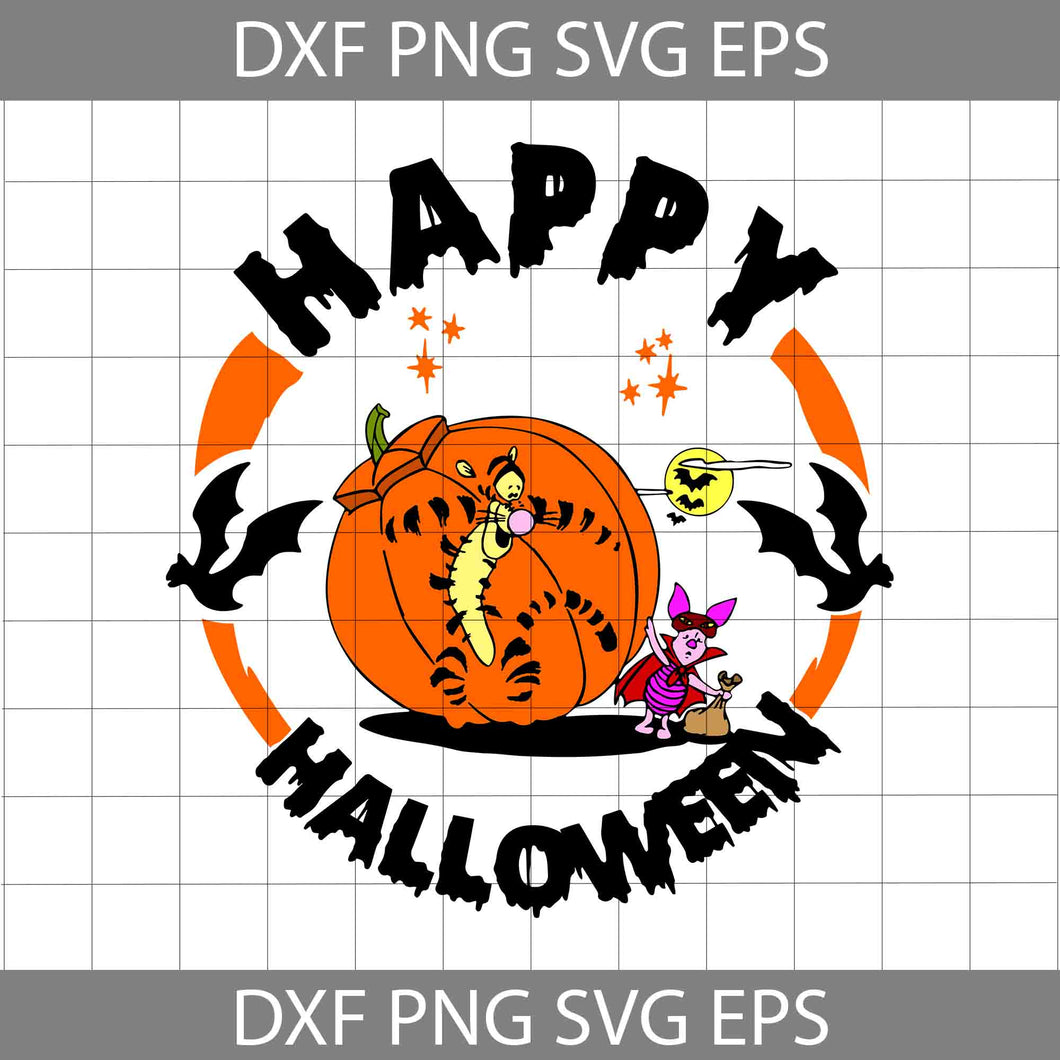Pumpkin Halloween Svg, Cartoon Svg, Halloween Svg, Cricut File, Clipart, Svg, Png, Eps, Dxf