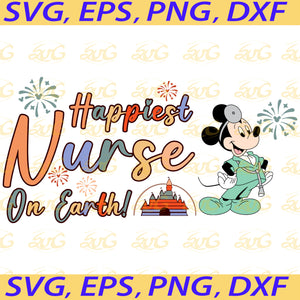 Happiest Nurse On Earth Svg, Nurse Svg, Job Png, Cartoon Svg, Png Digital Images 300dpi, Svg, Png, Eps