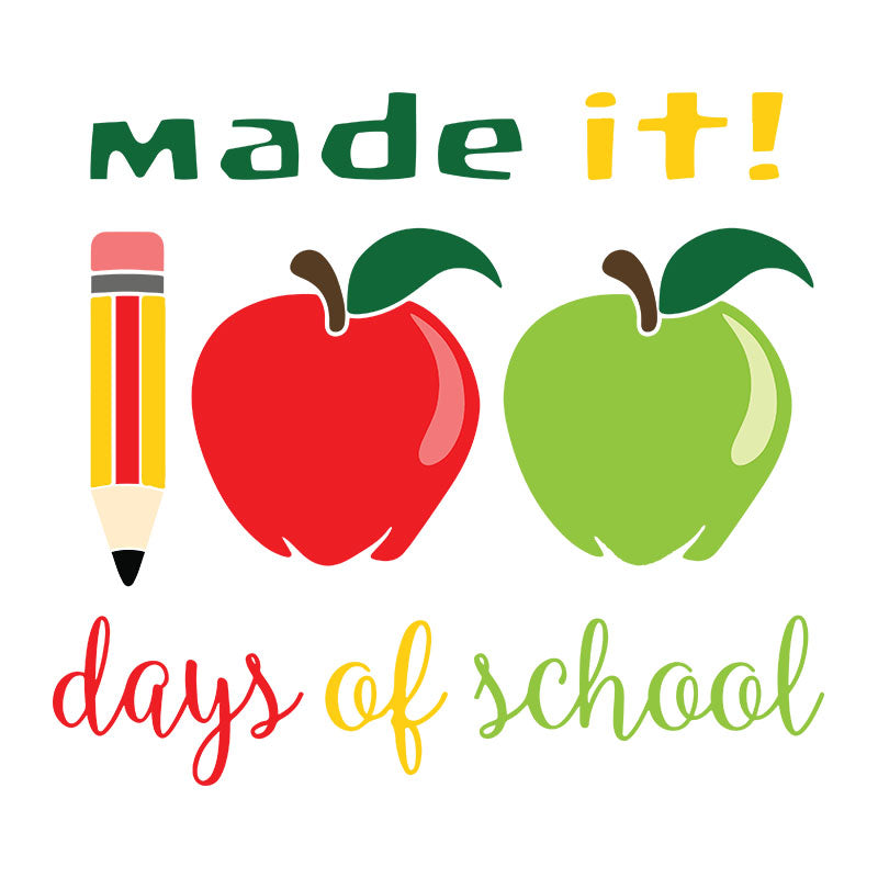 100 Days of School Svg, Made it, 100 days of school, Cricut File, Clipart, School svg, png, eps, dxf