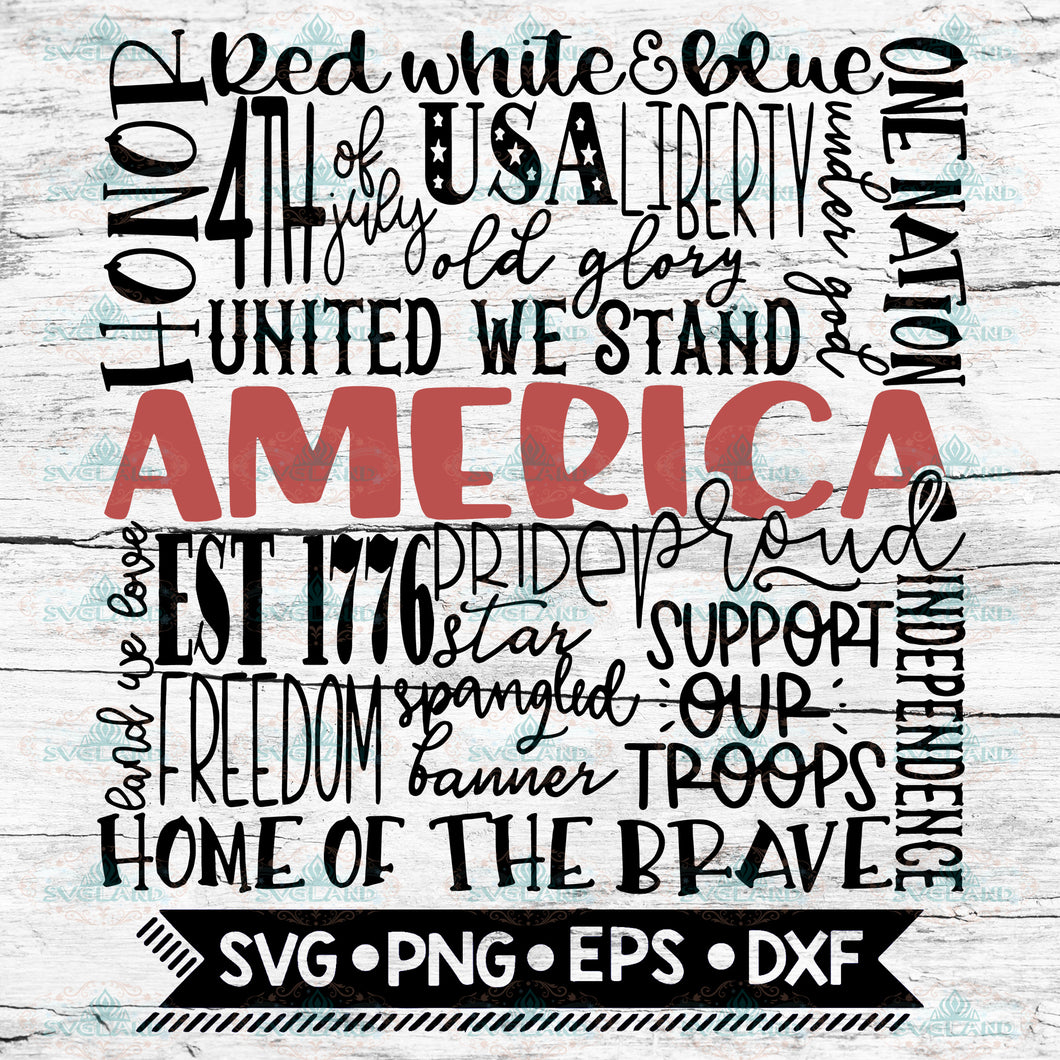 4th of July Svg, Independence Day Svg Jpg Png Dxf Cricut Cut Files