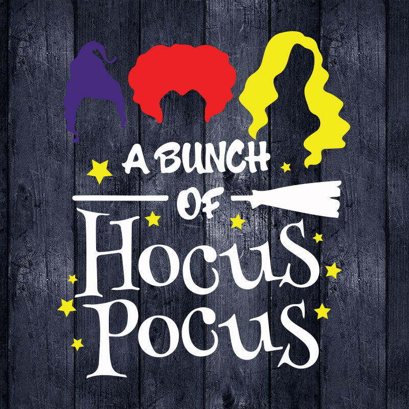 A Bunch Of Hocus Pocus Hocus Pocus Svg, Halloween svg, Cricut File, Clipart, svg, png, eps, dxf