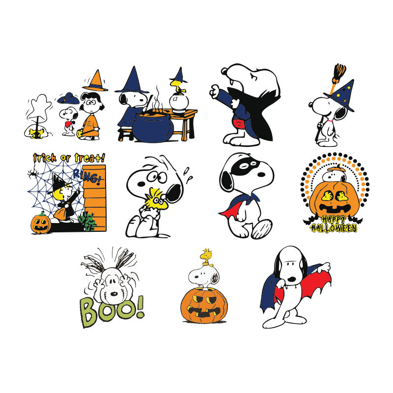  Snoopy, Halloween svg, Cricut File, Clipart, Bundle, Cartoon svg, png, eps, dxf