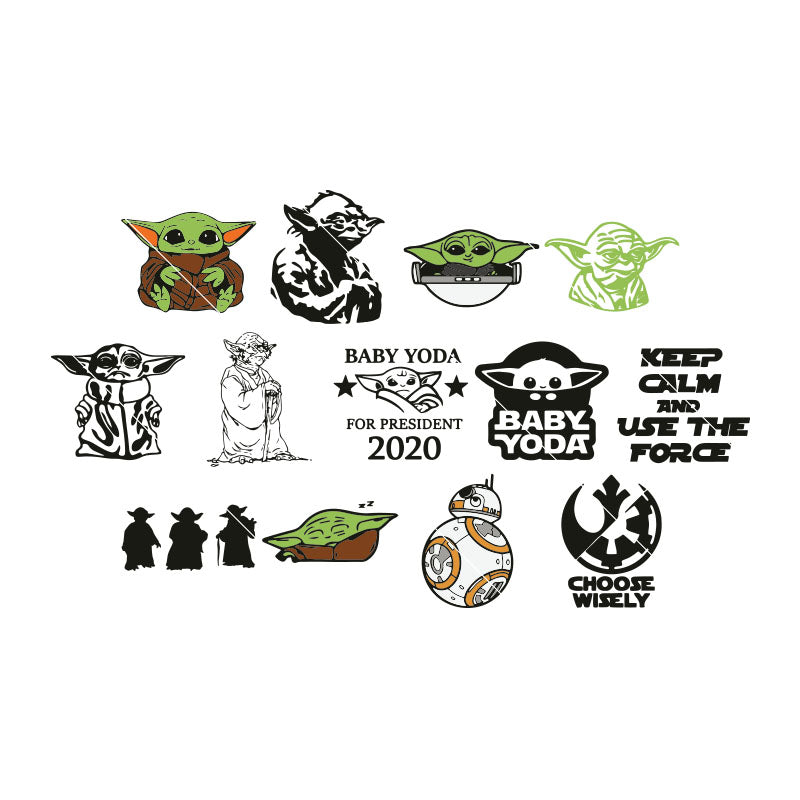Baby Yoda svg, Choose Wisely svg, Halloween svg, Cricut File, Clipart, Bundle, svg, png, eps, dxf