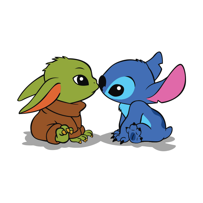 Baby Yoda And Baby Stitch Svg, Halloween svg, Cricut File, Clipart, svg ...