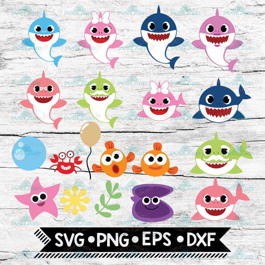 Baby  Family SVG, Shark SVG, Cricut File, Clipart, Svg, Png, Eps, Dxf