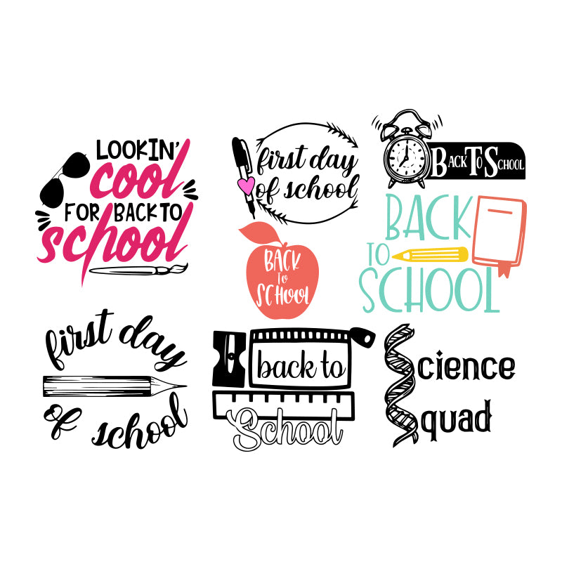 Back to school svg, first day of school svg, School Svg, Cricut File, Clipart, Bundle, Svg, Png, Eps, Dxf