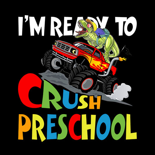 I'm ready to crush preschool Svg, Back to school Svg, School Svg, Cricut File, Clipart, Svg, Png, Eps, Dxf