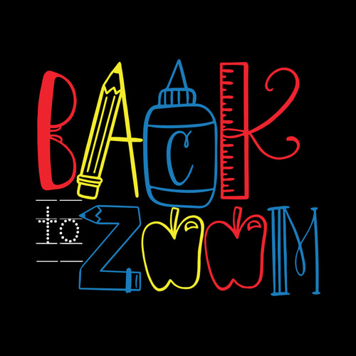 Back To Zoom svg, School svg, Cricut file, Clipart, svg, png, eps, dxf