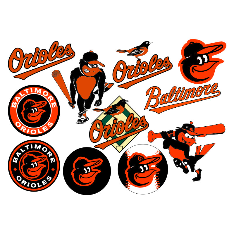 Baltimore Orioles MLB Team SVG Bundle, Baseball SVG & MLB Clipart