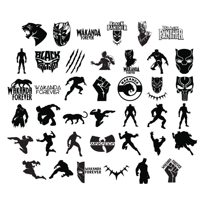 Black Panther Svg, TV Svg, Cricut File, Clipart, Bundle, Svg, Png, Eps, Dxf