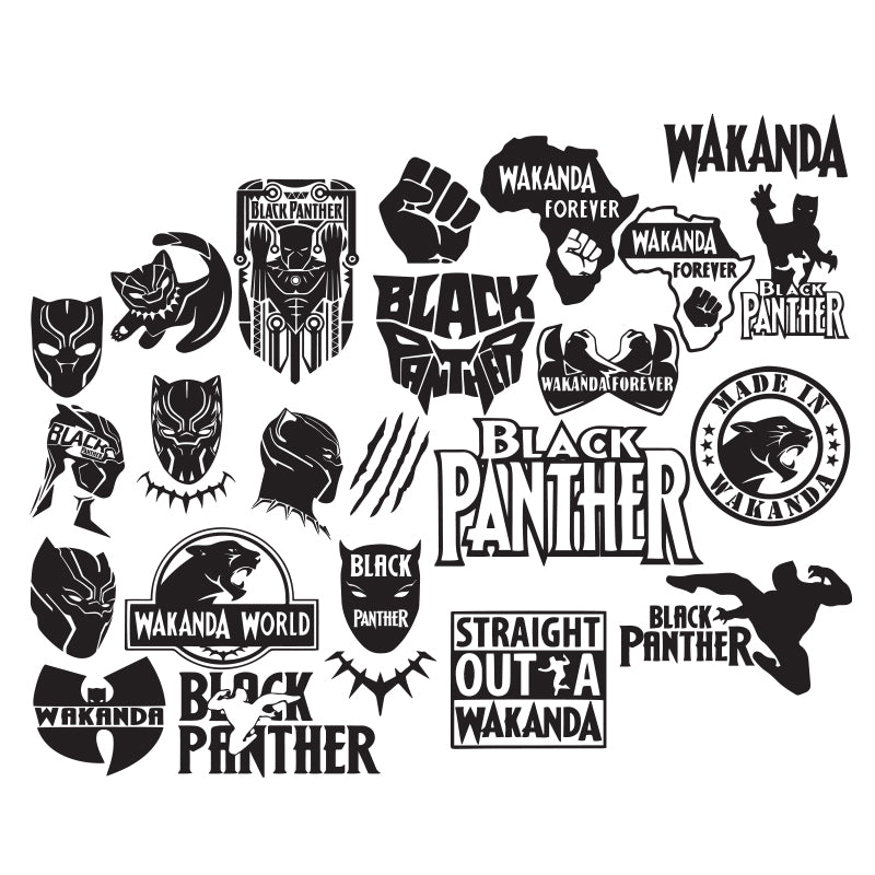 Black Panther Wakanda Forever: Black Panther Mini Cardstock Cutout