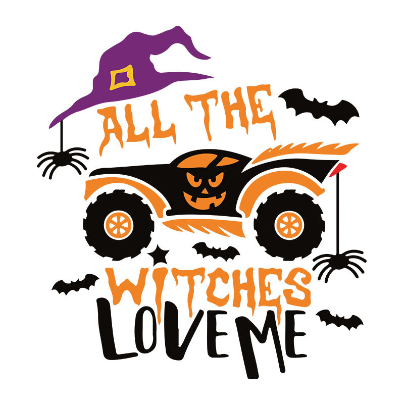 All the Witches love me svg, Boy svg, Halloween svg, Cricut File, Clipart, svg, png, eps, dxf