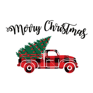 Merry Christmas Svg, Buffalo Plaid Christmas Tree Farm Truck svg ...