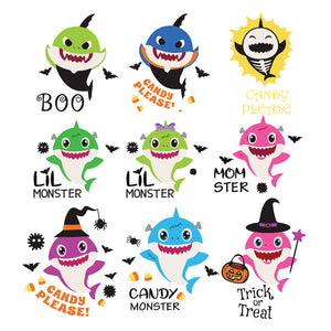 Baby Shark Svg, Halloween SVG, Cricut File, Clipart, Bundle, Svg, Png, Eps, Dxf